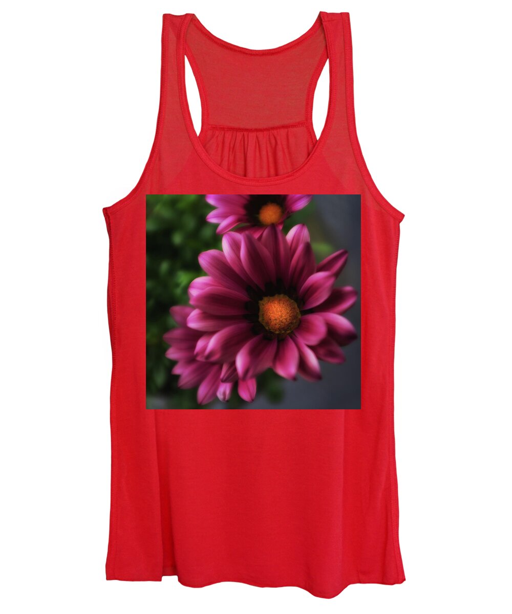 Flower Women's Tank Top featuring the photograph Purple Glow Flower by Ron White