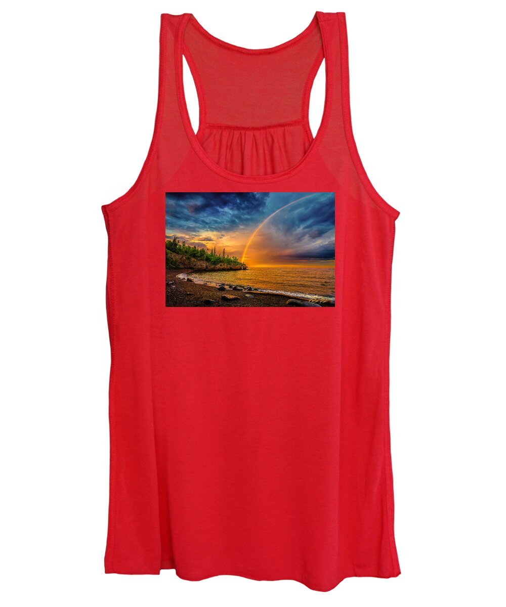 Atmosphere Women's Tank Top featuring the photograph Rainbow Point by Rikk Flohr