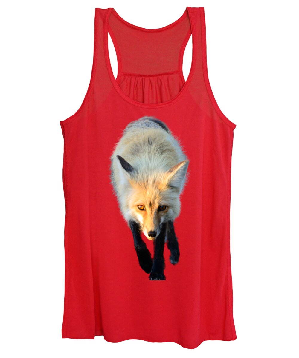 Red Fox Women's Tank Top featuring the photograph Red Fox Shirt by Greg Norrell