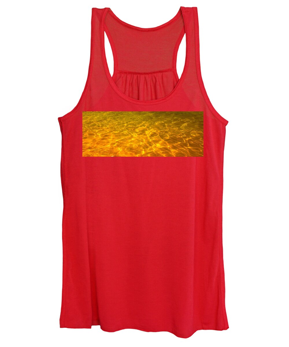 Gold Women's Tank Top featuring the photograph Sea of Gold by Steven Robiner