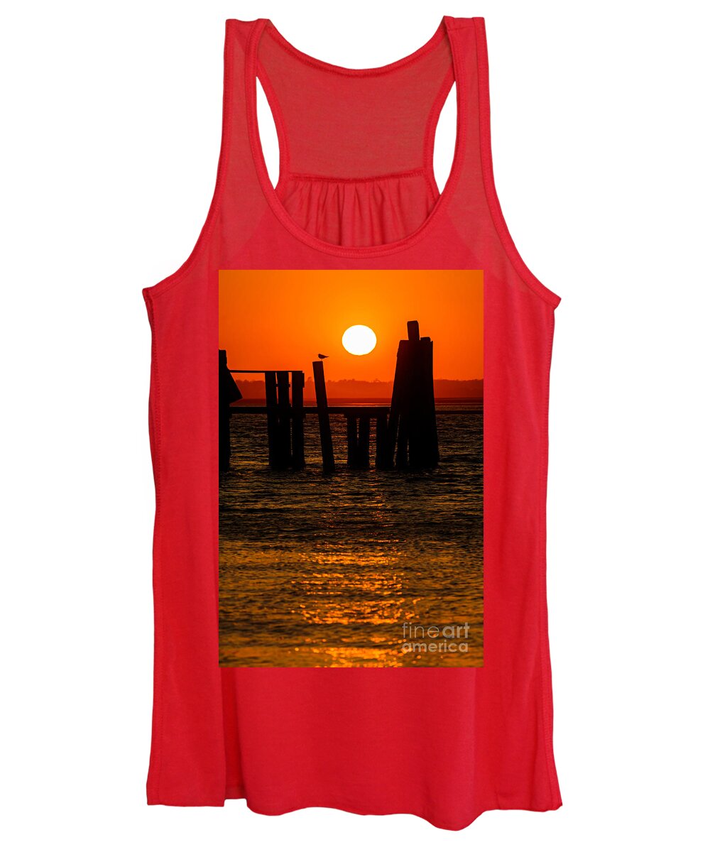 Topsail Women's Tank Top featuring the photograph Serenity by DJA Images