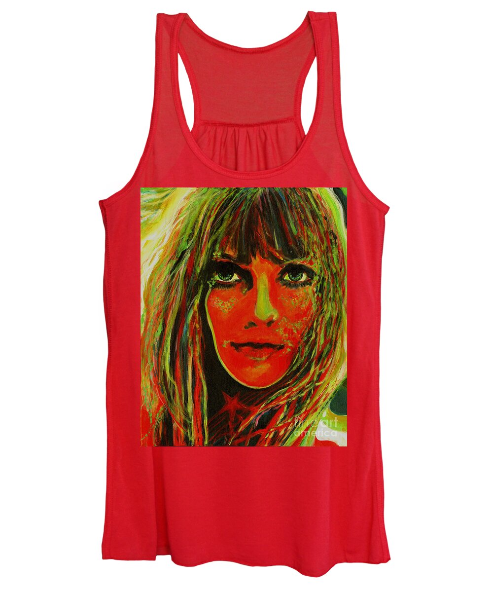 Jeff Beck Women's Tank Top featuring the painting Shrine by Tanya Filichkin