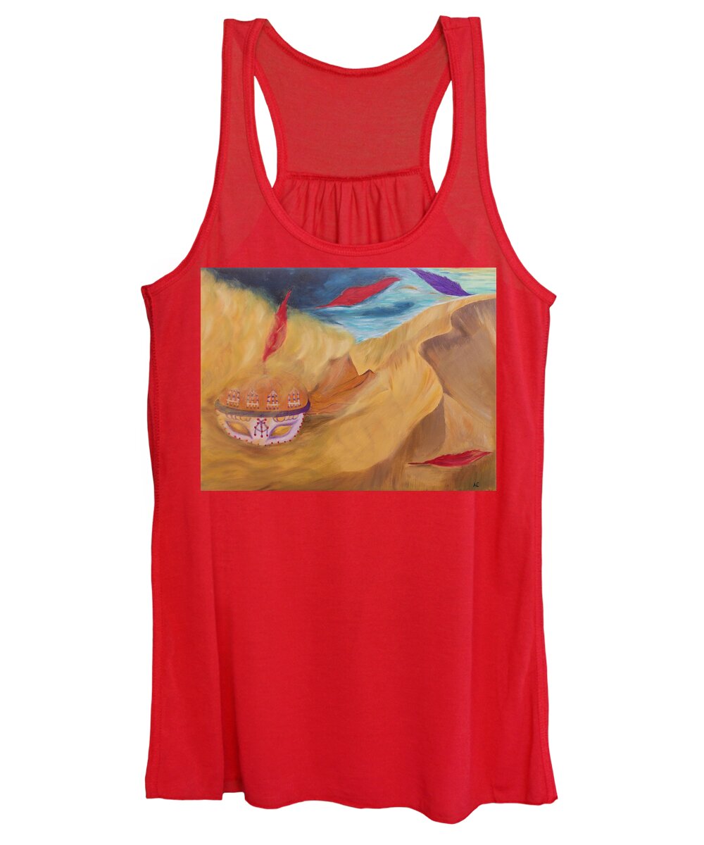 Soul Women's Tank Top featuring the painting Soulstorm by Neslihan Ergul Colley
