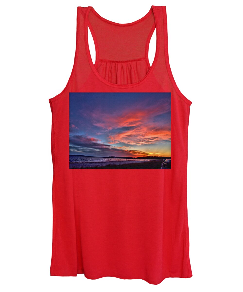 Cape Cod Women's Tank Top featuring the photograph Spring Sunset by Bruce Gannon