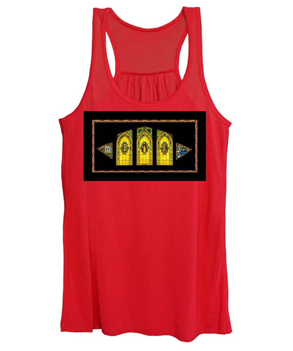 Stained Glass Women's Tank Top featuring the digital art Stained Glass by Jeff Phillippi