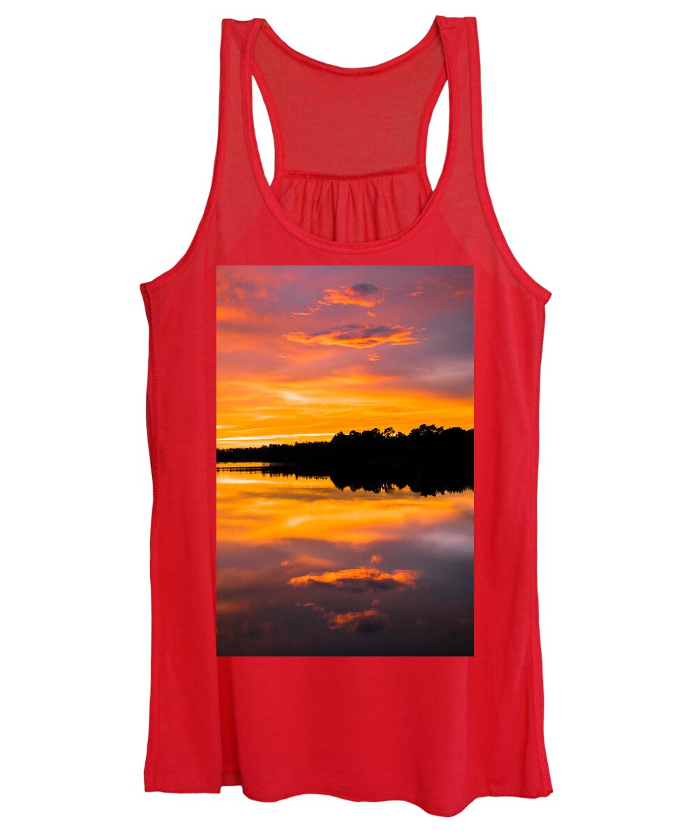 Sunset Women's Tank Top featuring the photograph Sunset Colors by Parker Cunningham