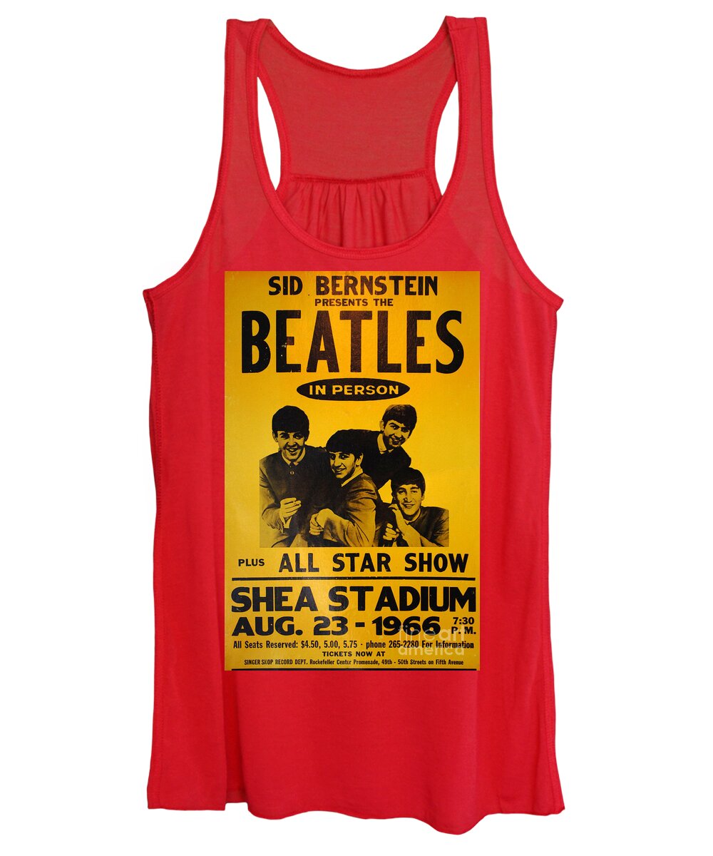 Beatles Women's Tank Top featuring the photograph The Beatles Poster Collection 7 by Bob Christopher