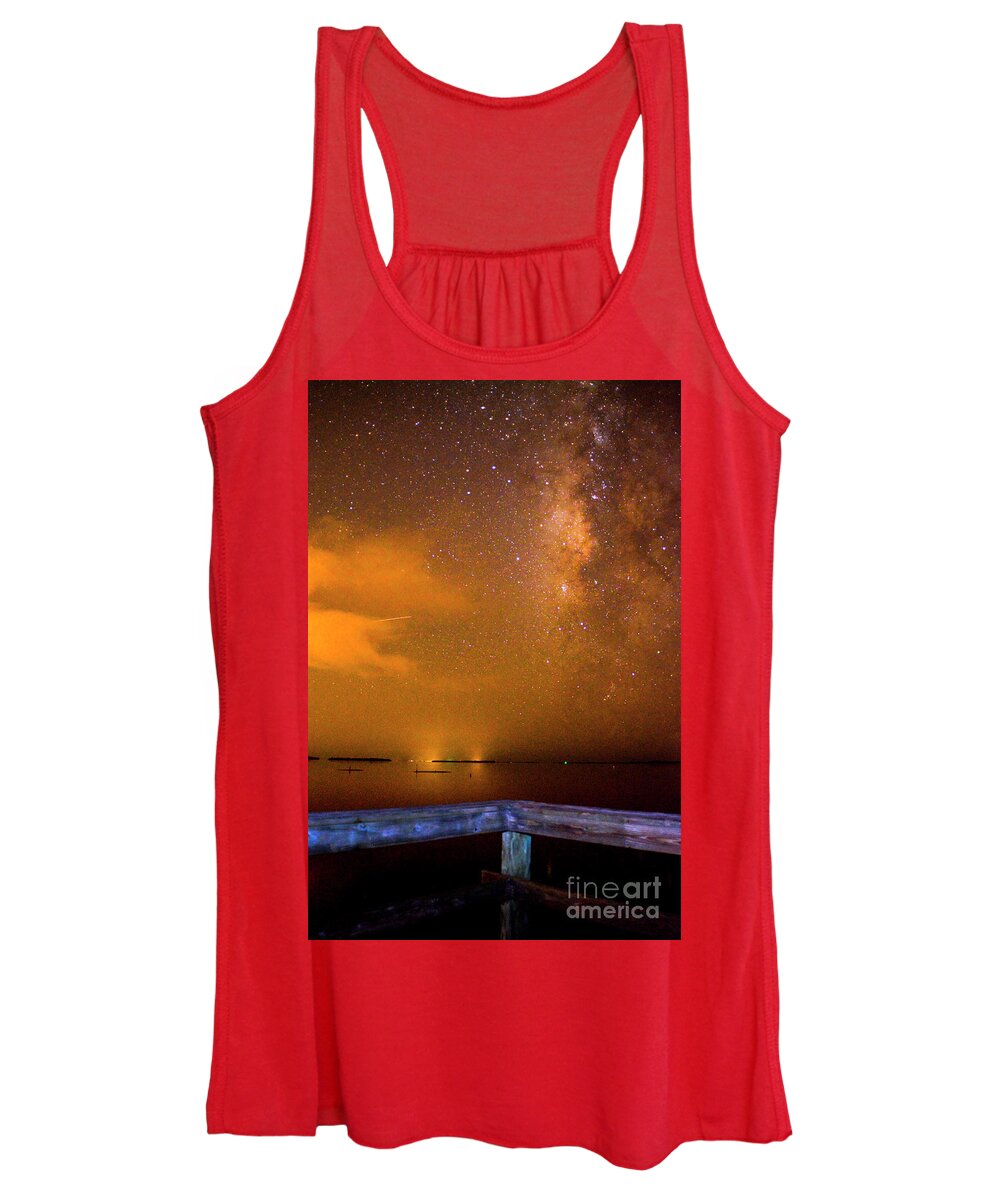 Milky Way Women's Tank Top featuring the photograph The Galaxy by Quinn Sedam