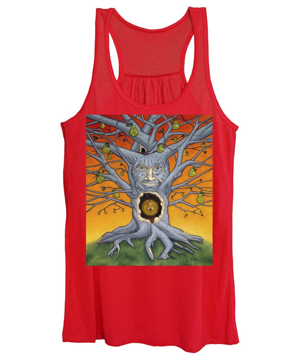  Women's Tank Top featuring the painting The Golden Pear by Paxton Mobley