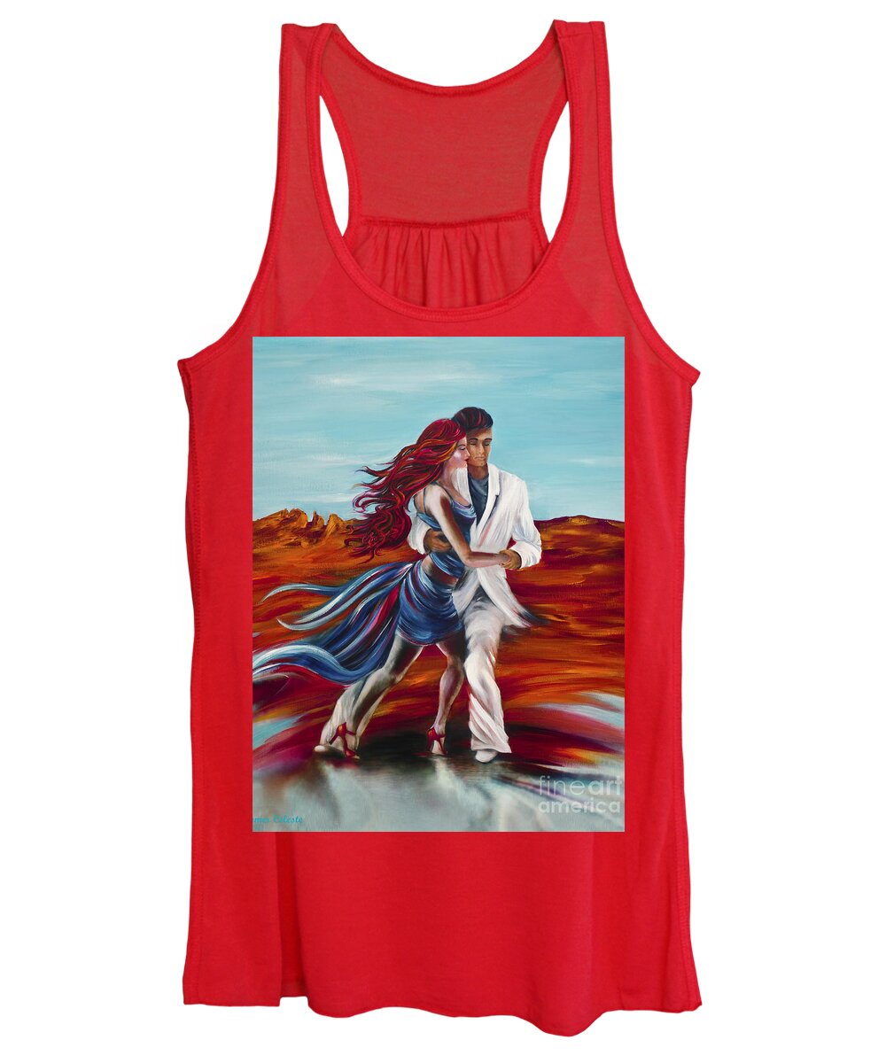 Tango Women's Tank Top featuring the painting Tucson Tango by Summer Celeste