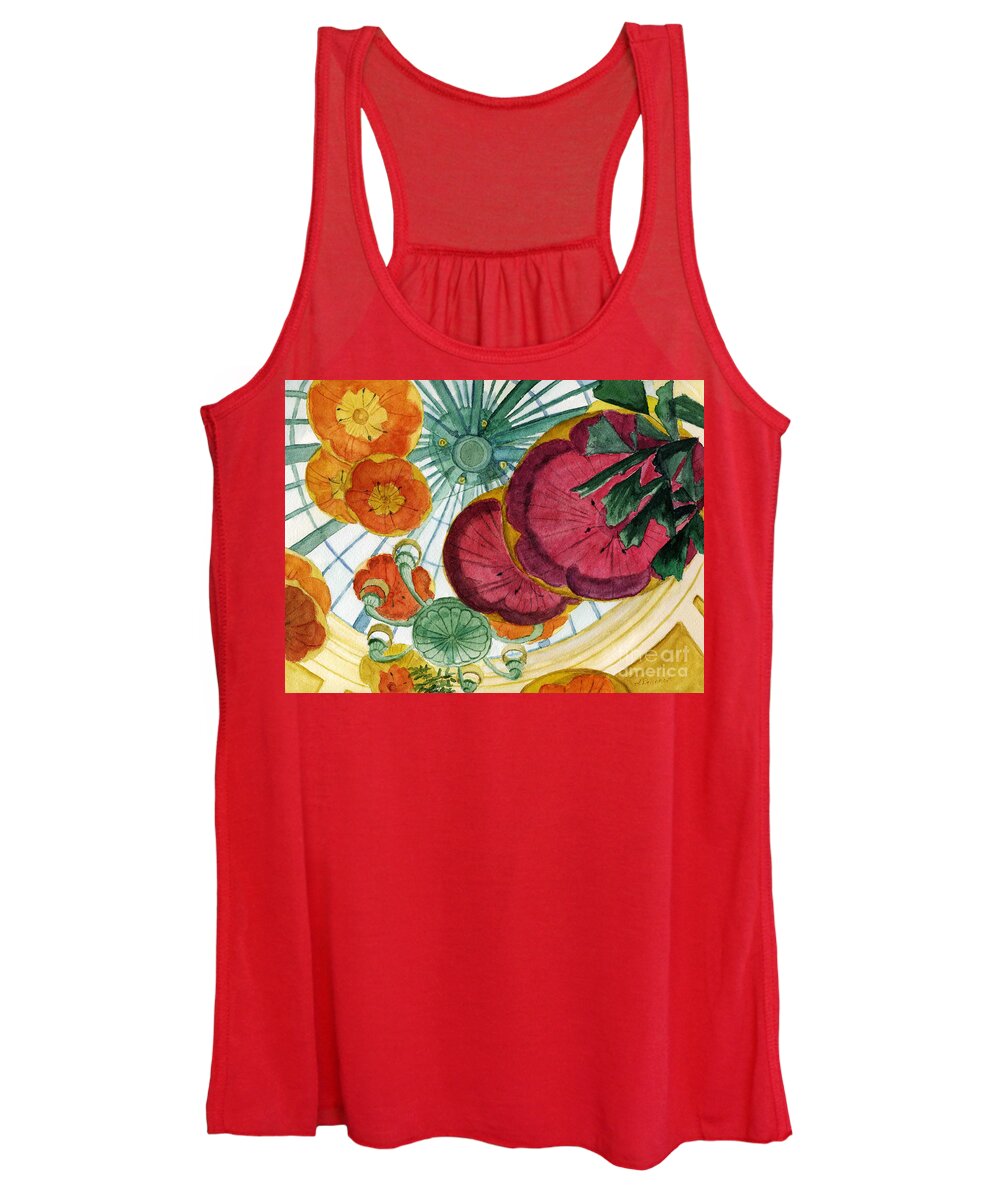 Watercolor Women's Tank Top featuring the painting Vegas Baby by Lynne Reichhart