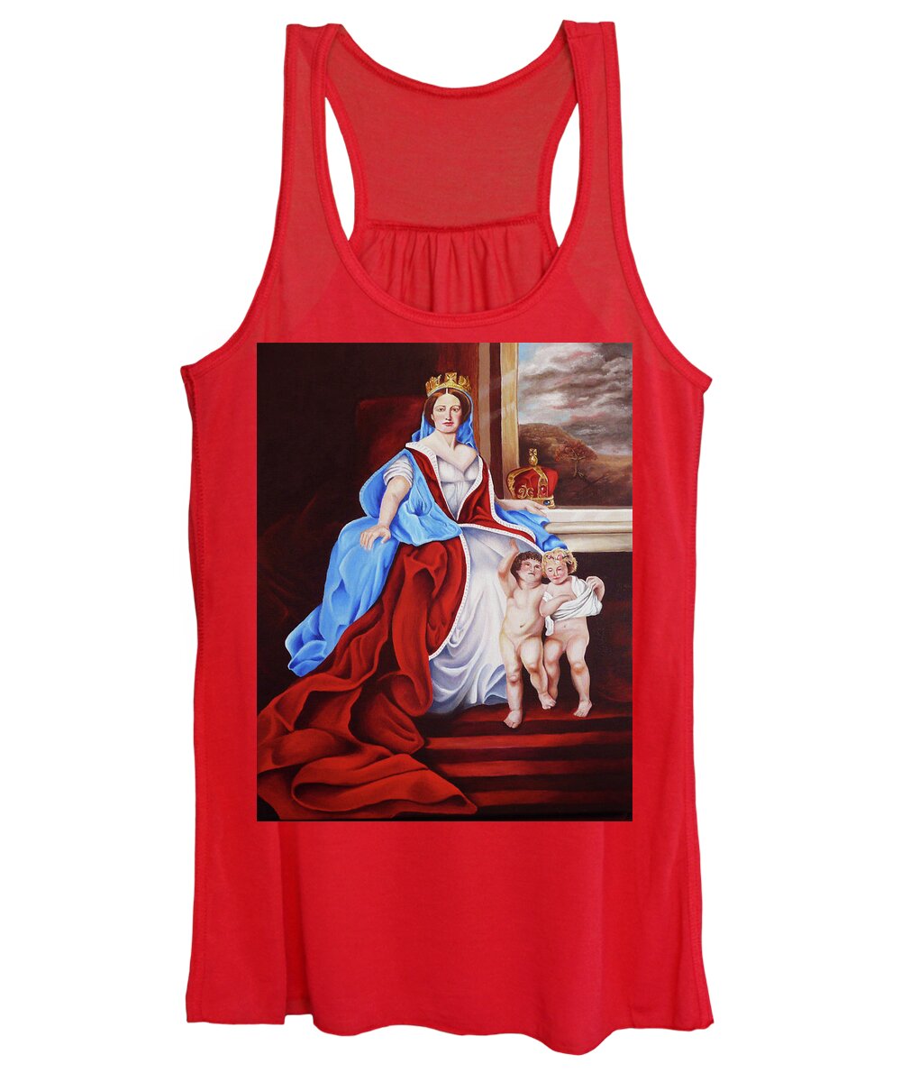 Virgin Mary Women's Tank Top featuring the painting Venerated Virgin by Vic Ritchey