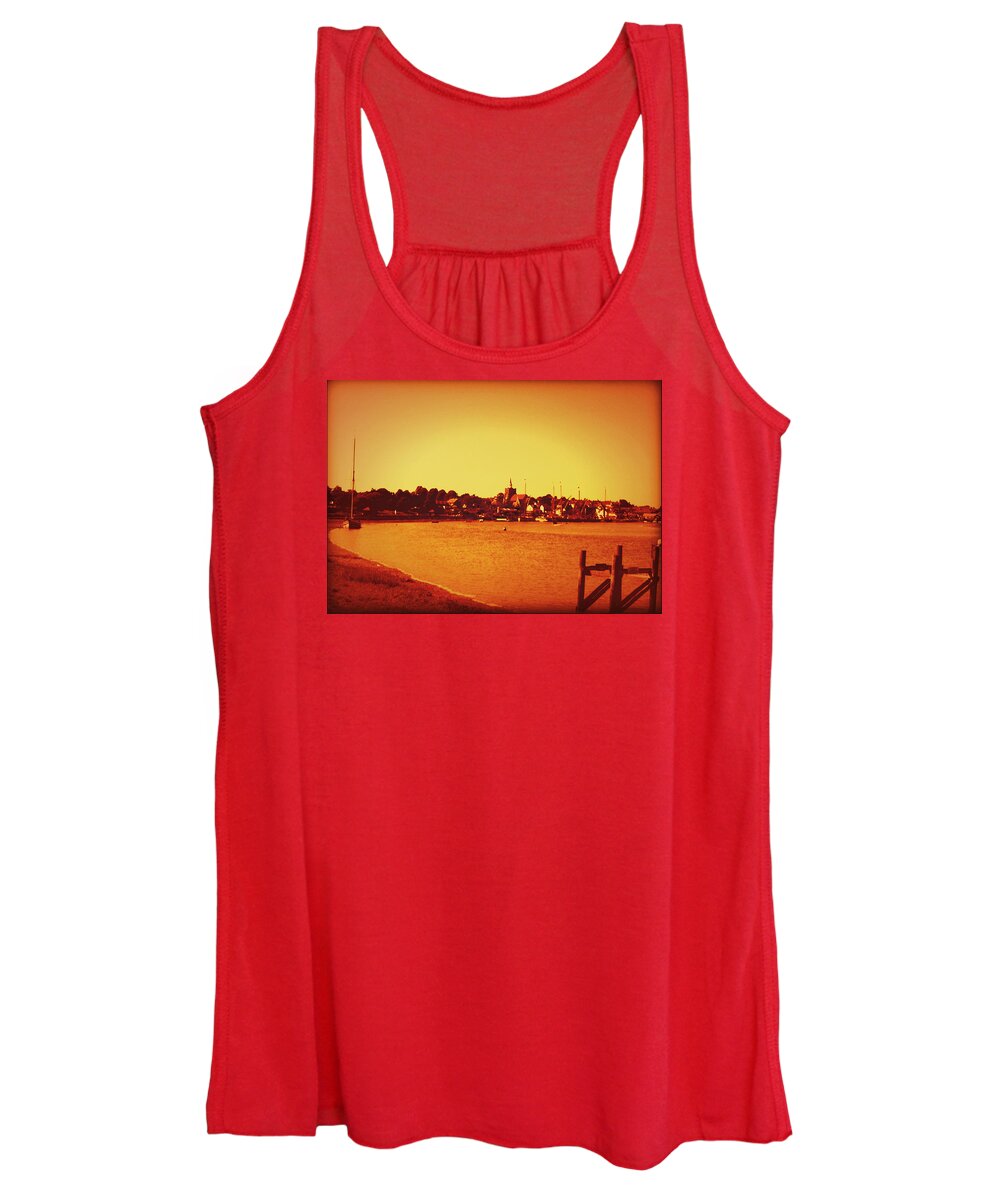 Art Women's Tank Top featuring the photograph Watching The Sun Go Down by Andrew David Photography