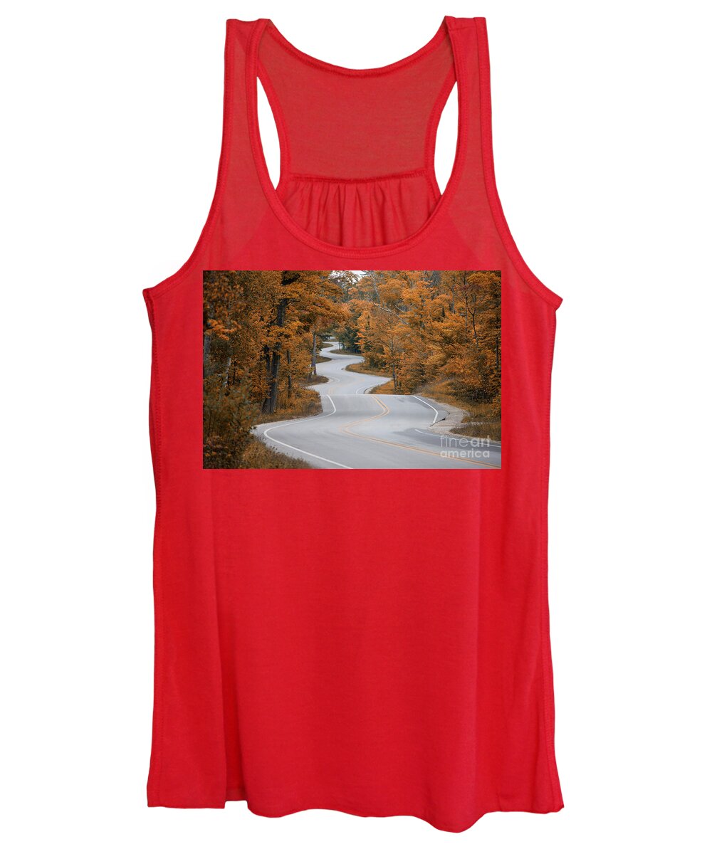 Winding Women's Tank Top featuring the photograph Winding Road by Timothy Johnson