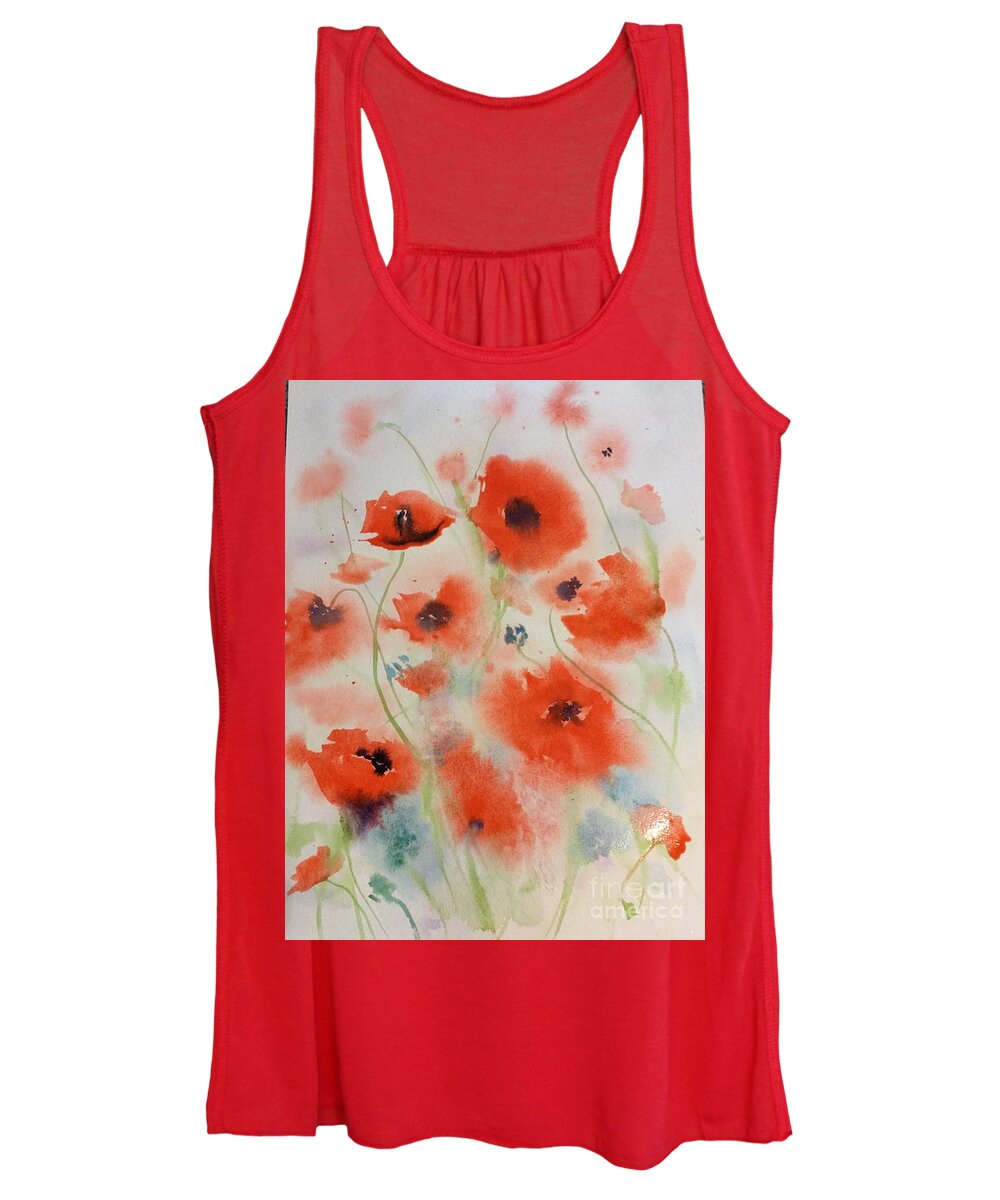 #54 2019 Women's Tank Top featuring the painting #54 2019 #54 by Han in Huang wong
