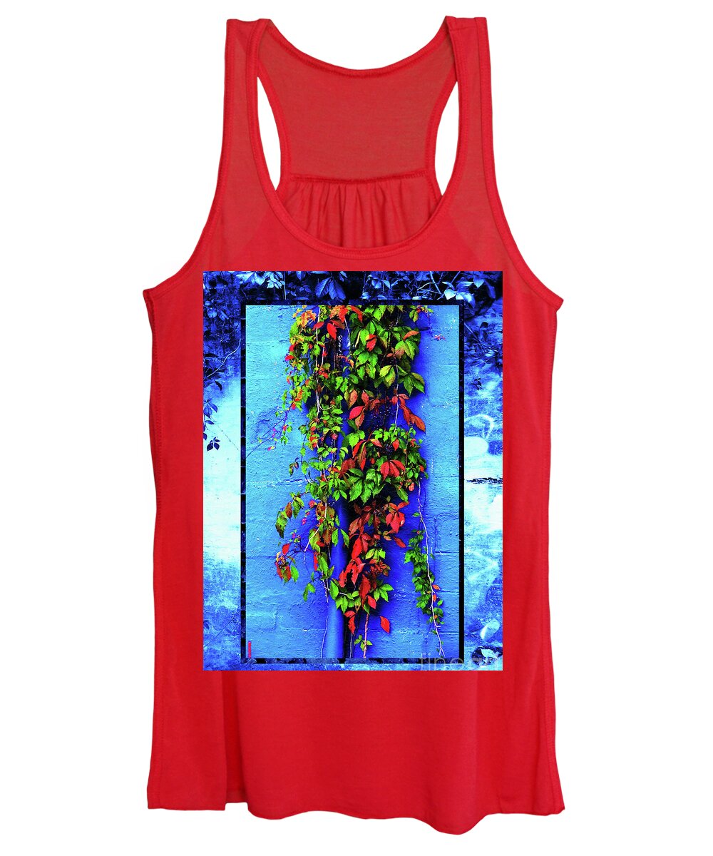 Adaptation Women's Tank Top featuring the mixed media Alley-Wall Paradise by Aberjhani