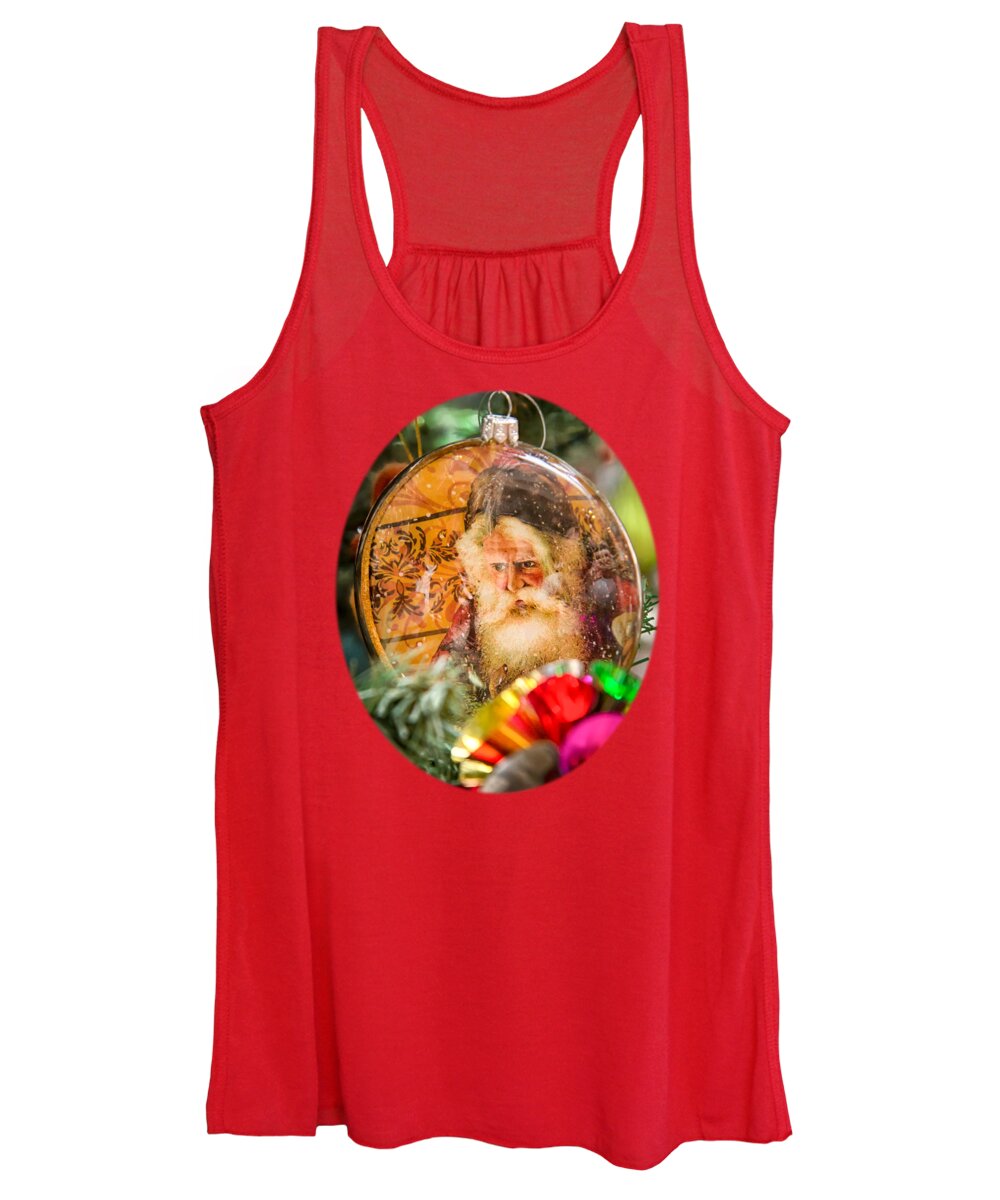 Santa Women's Tank Top featuring the photograph Old Kris Kringle by Erich Grant