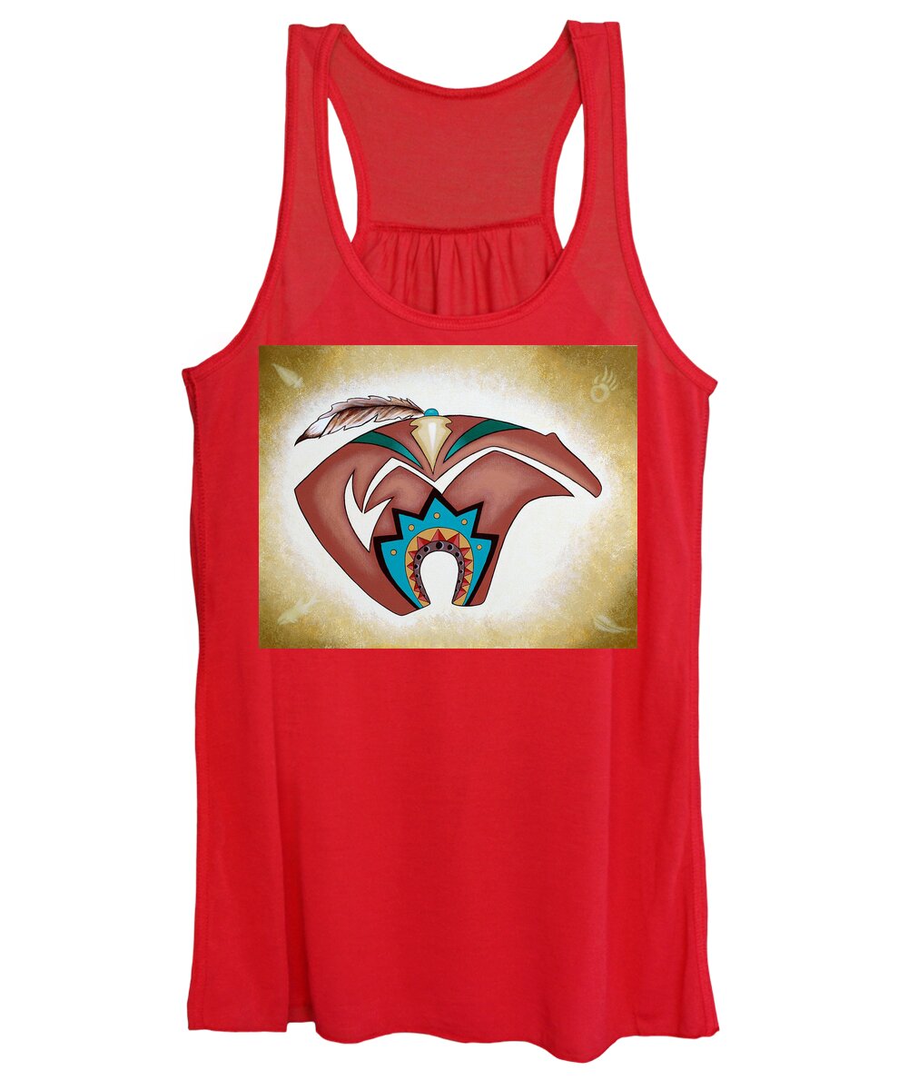 Indian Women's Tank Top featuring the painting Bear Fetish by Adrienne Dye