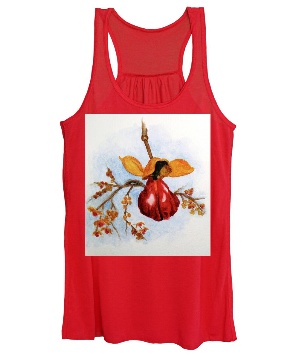 Nature Women's Tank Top featuring the painting Bittersweet by Robert Morin
