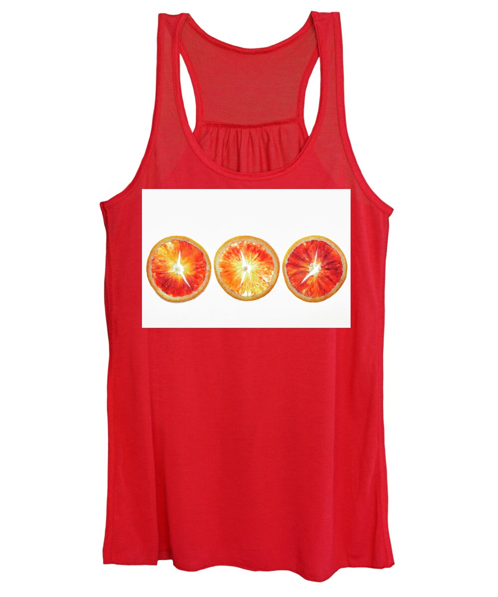 Fresh Women's Tank Top featuring the photograph Blood Orange #1 by Cuisine at Home
