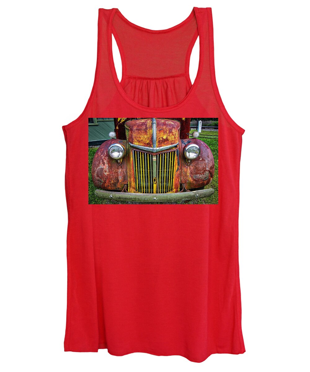 Ford Truck Women's Tank Top featuring the photograph Colorful Ford by Dale R Carlson