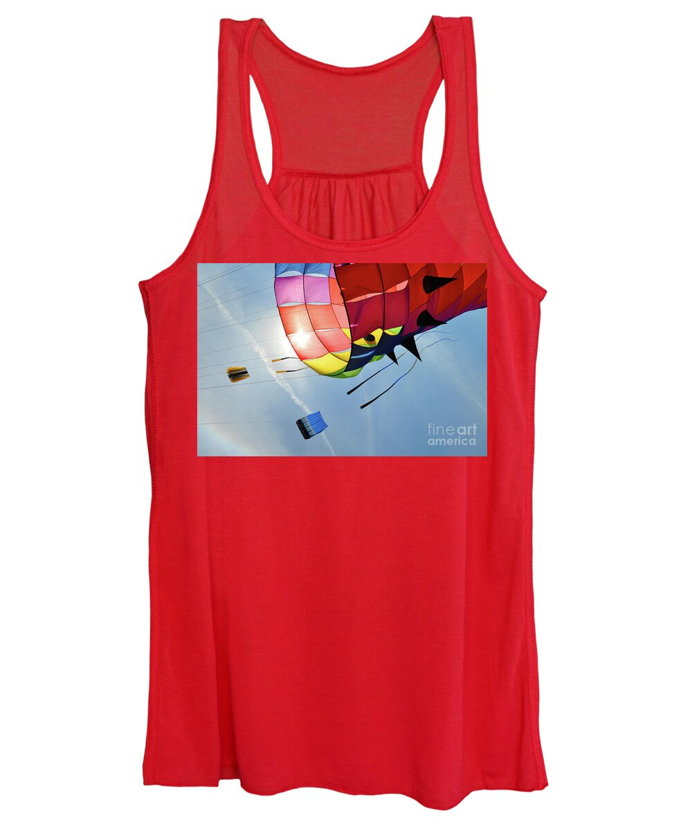 Kites Women's Tank Top featuring the photograph Kite Dreams by Randall Dill