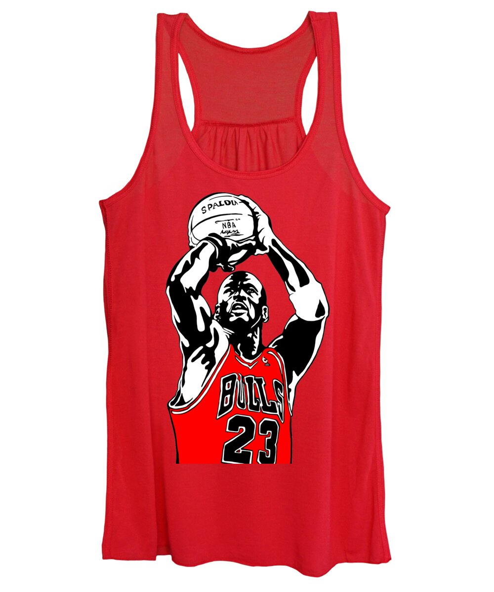 Michael Jordan MJ Basket Chicago Bulls 23 NBA Portrait Painting