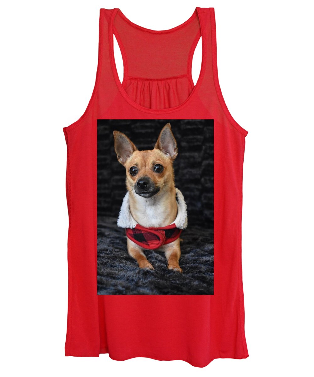 Chihuahua Women's Tank Top featuring the digital art Miracle by Cassidy Marshall