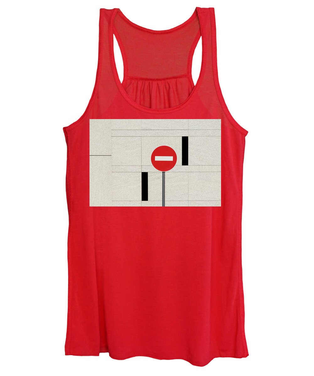 Urban Women's Tank Top featuring the photograph No Entry by Stuart Allen