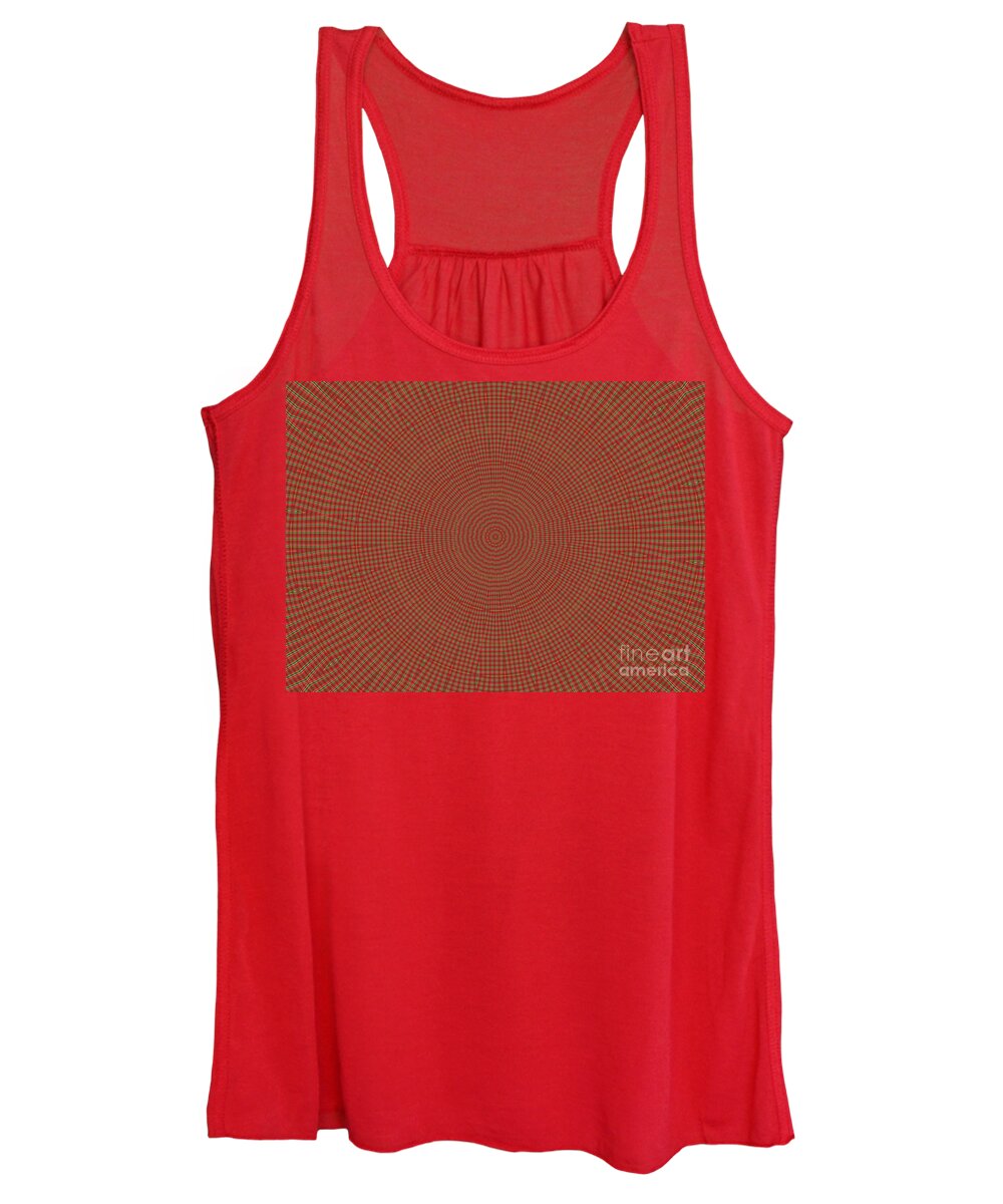 Patterns Women's Tank Top featuring the mixed media Ornament number two by Alex Caminker