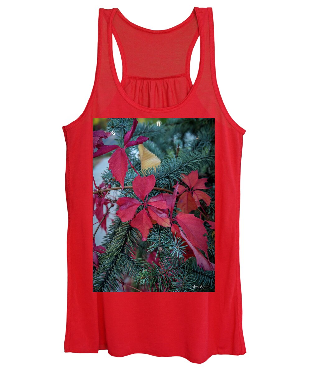 Fall Colors Women's Tank Top featuring the photograph Reds, Yellows, and Blues by Aaron Burrows