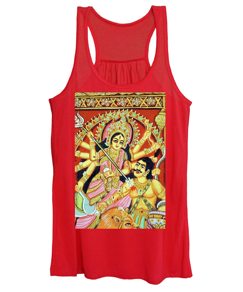 Jaipur Women's Tank Top featuring the photograph Scenes from the Ramayana by Steve Estvanik