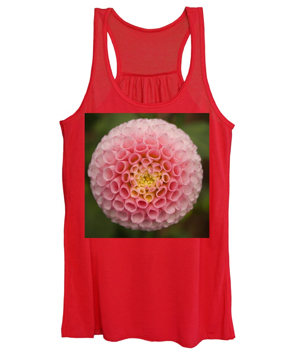 Symmetry Women's Tank Top featuring the photograph Symmetrical Dahlia by Brian Eberly