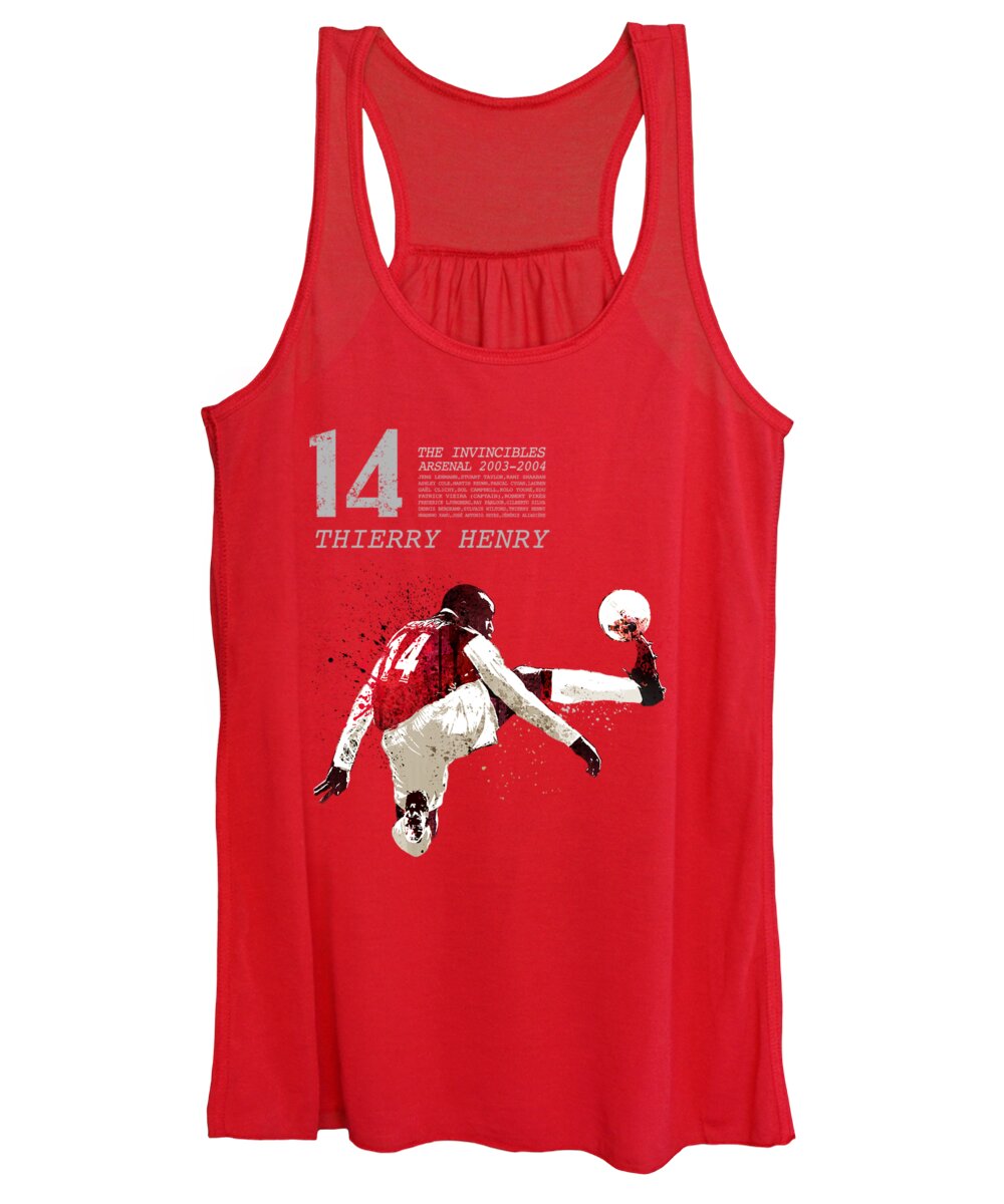 World Cup Women's Tank Top featuring the painting Thierry henry by Art Popop