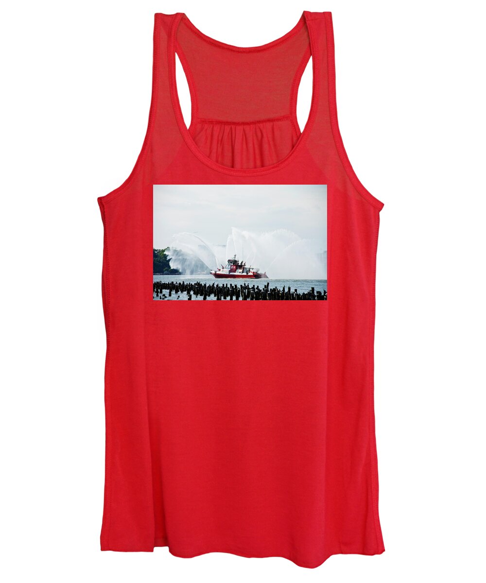 Fdny Women's Tank Top featuring the photograph Water Boat by Jose Rojas
