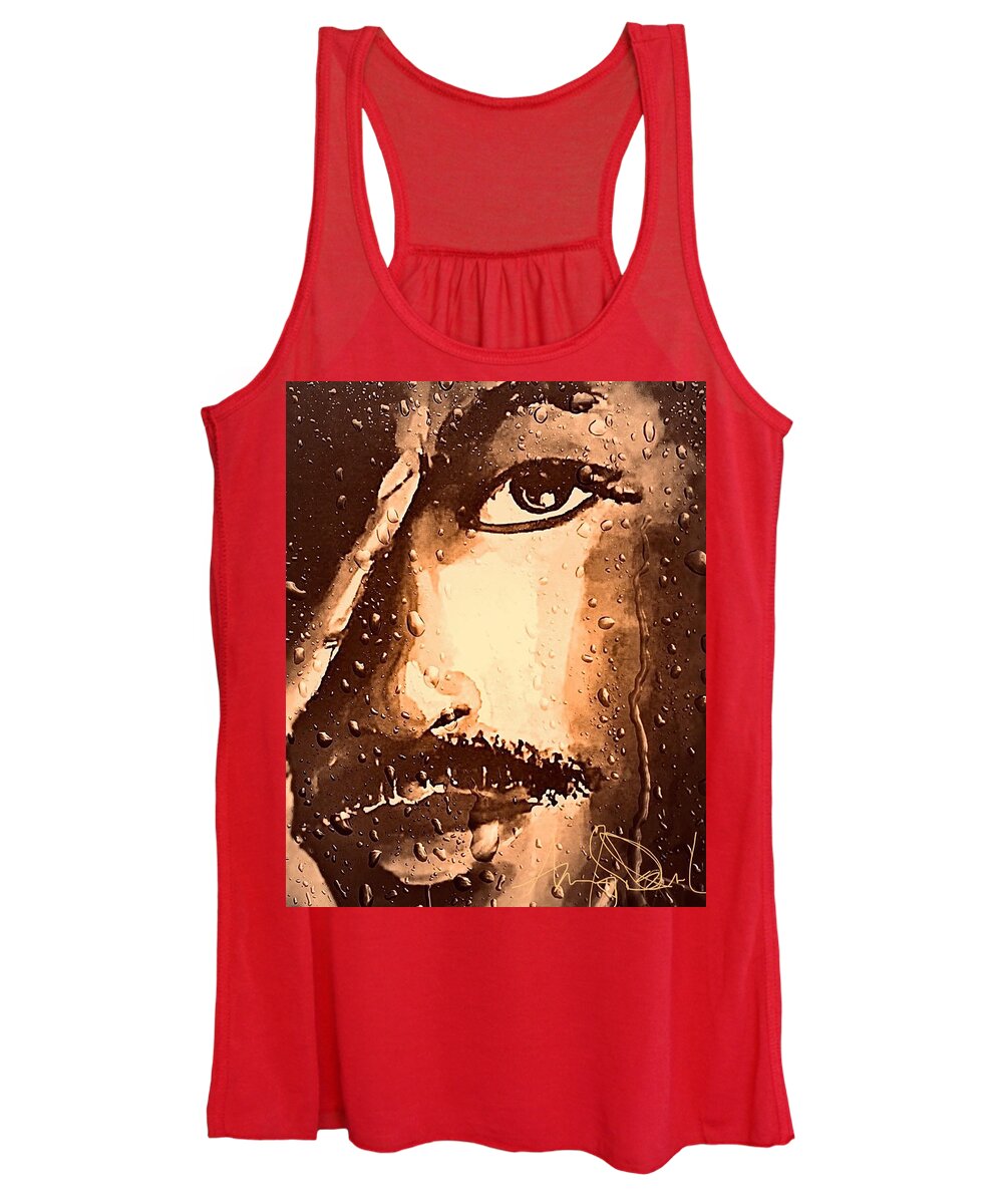  Women's Tank Top featuring the painting Tears by Angie ONeal