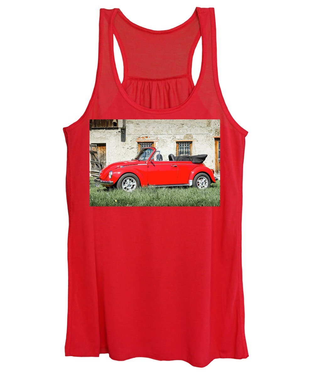 Car Women's Tank Top featuring the photograph Volkswagen VW 1303LS #1 by RC Studio