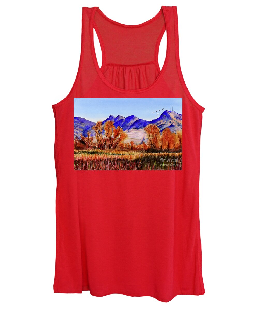 Placer Arts Women's Tank Top featuring the painting #419 Colusa NWR #419 by William Lum