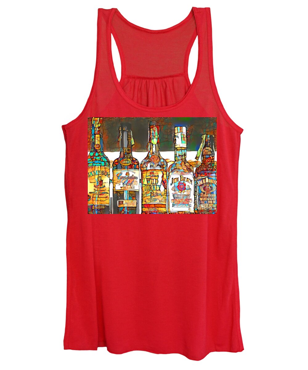 Wingsdomain Women's Tank Top featuring the photograph Always Carry A Bottle Of Whiskey In Case Of Snakebite in Vibrant Playful Whimsical Colors 20200529 by Wingsdomain Art and Photography