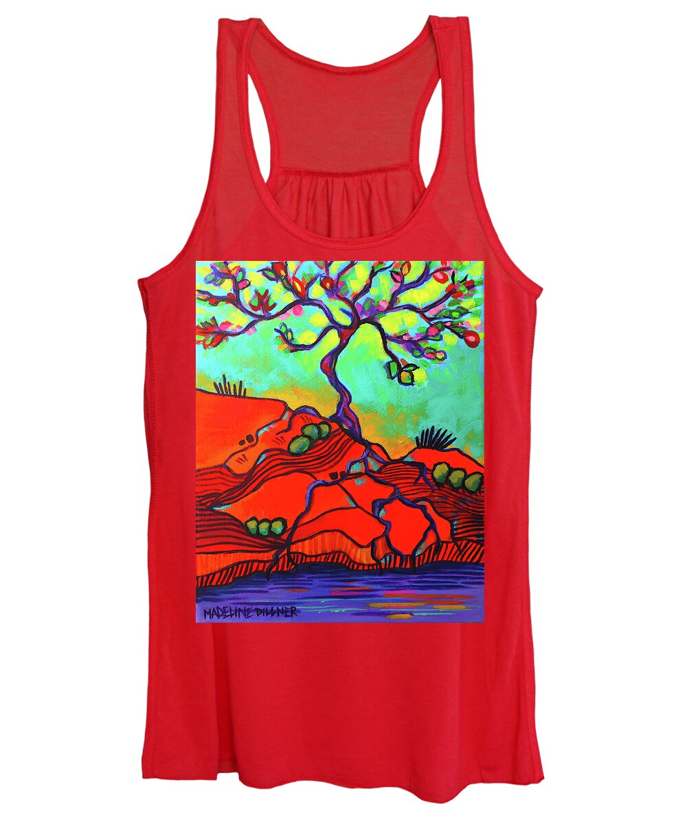  Women's Tank Top featuring the painting Arbuckle Roots by Madeline Dillner