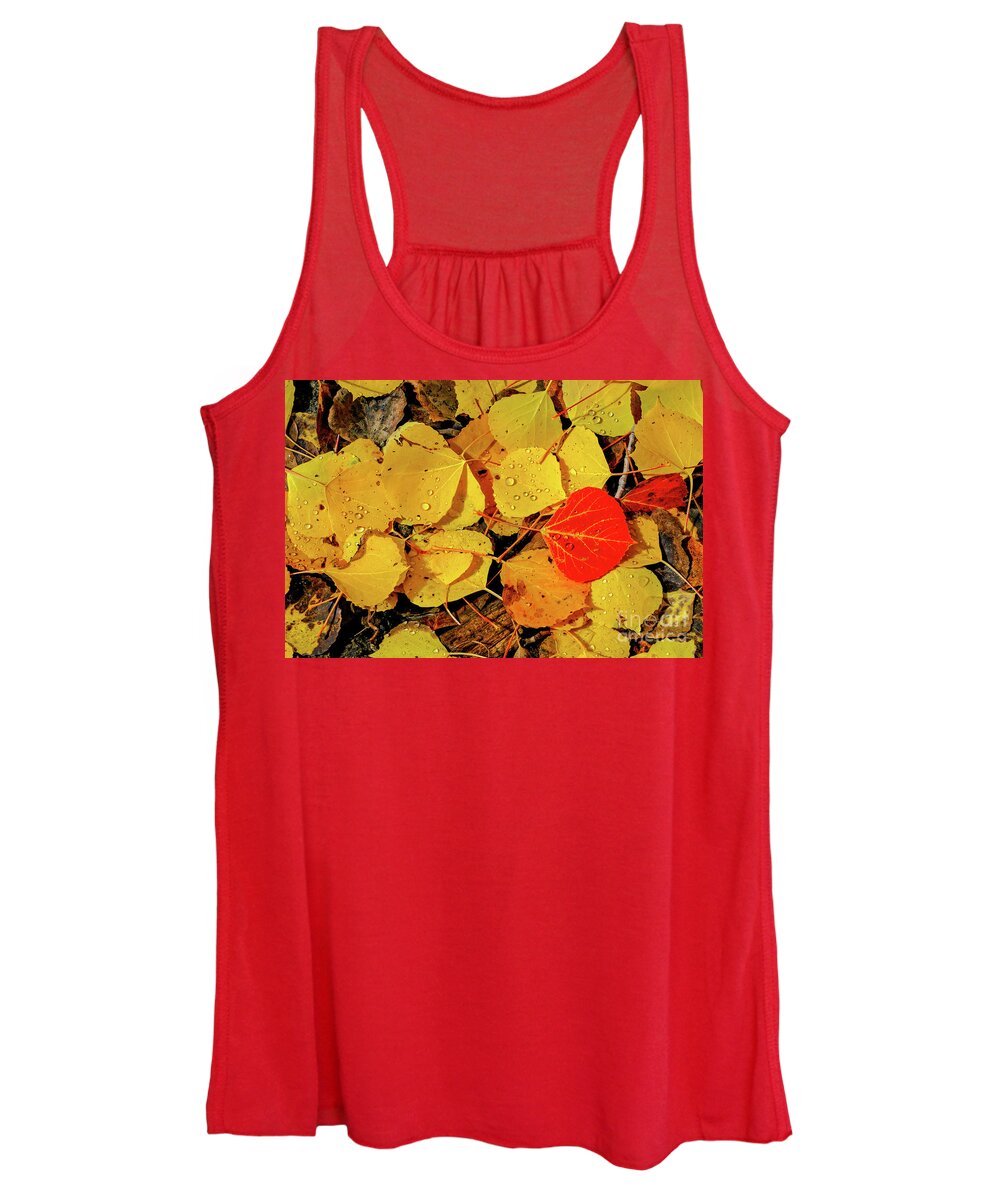 San Juan Mountains Colorado Women's Tank Top featuring the photograph Red and Yellow by Bob Phillips