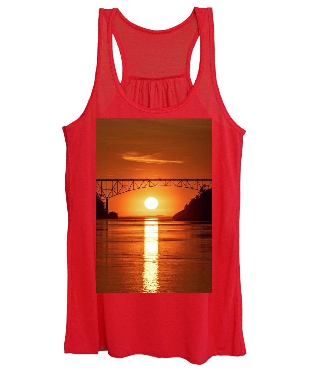 Sunset Women's Tank Top featuring the photograph Dotting the i by Gary Skiff
