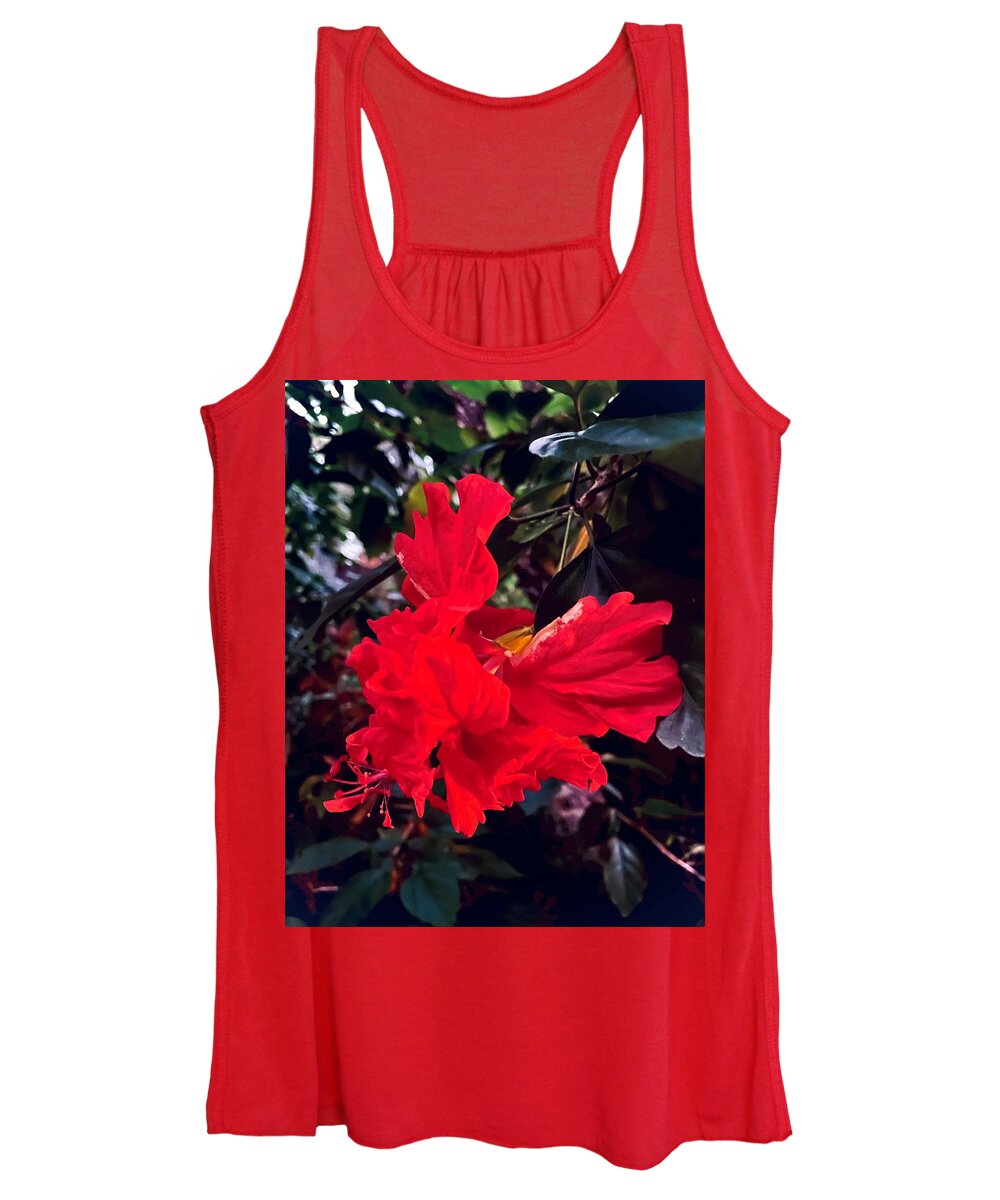 Hibiscus Women's Tank Top featuring the photograph Fly Away 2022 by John Anderson