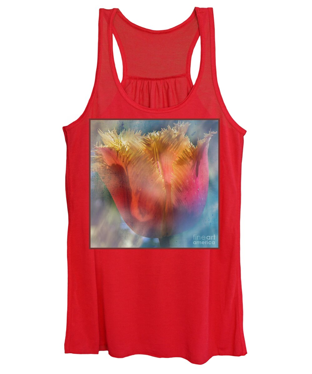 Floral Women's Tank Top featuring the photograph Floral Rough Edge by Barry Weiss
