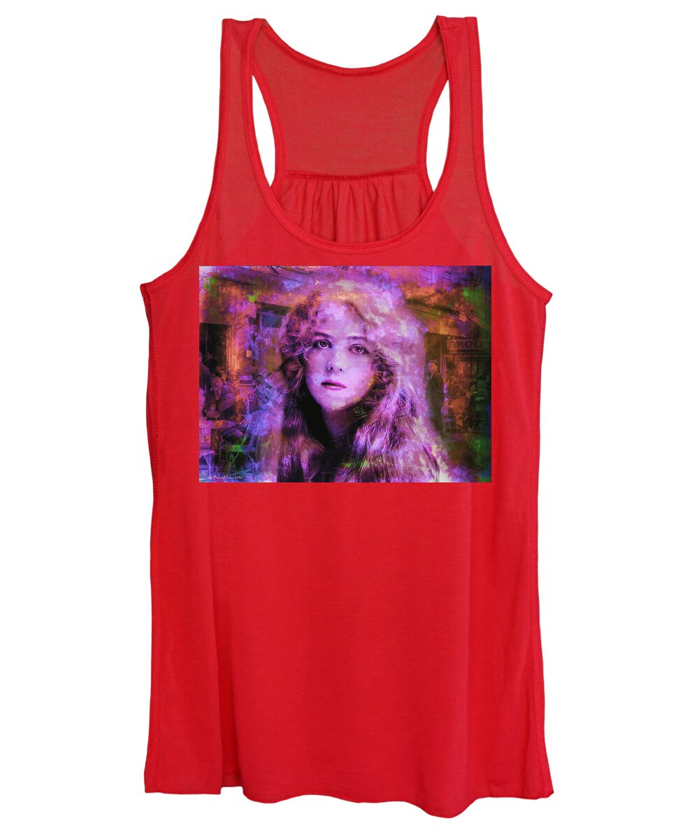 Expressionistic Women's Tank Top featuring the digital art Forgotten Ione Bright by Lutz Roland Lehn