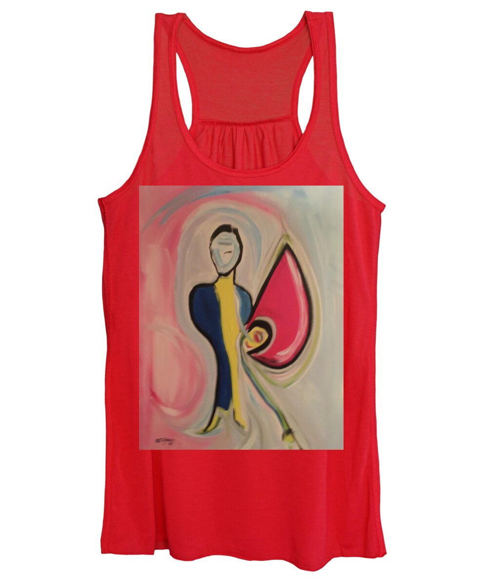 Angel Women's Tank Top featuring the painting Homage to Dionysus, III by Peter Bethanis