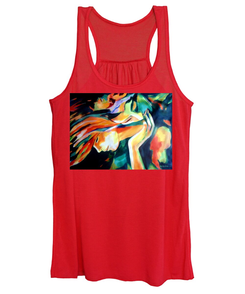 Affordable Original Paintings Women's Tank Top featuring the painting Immortal Love by Helena Wierzbicki