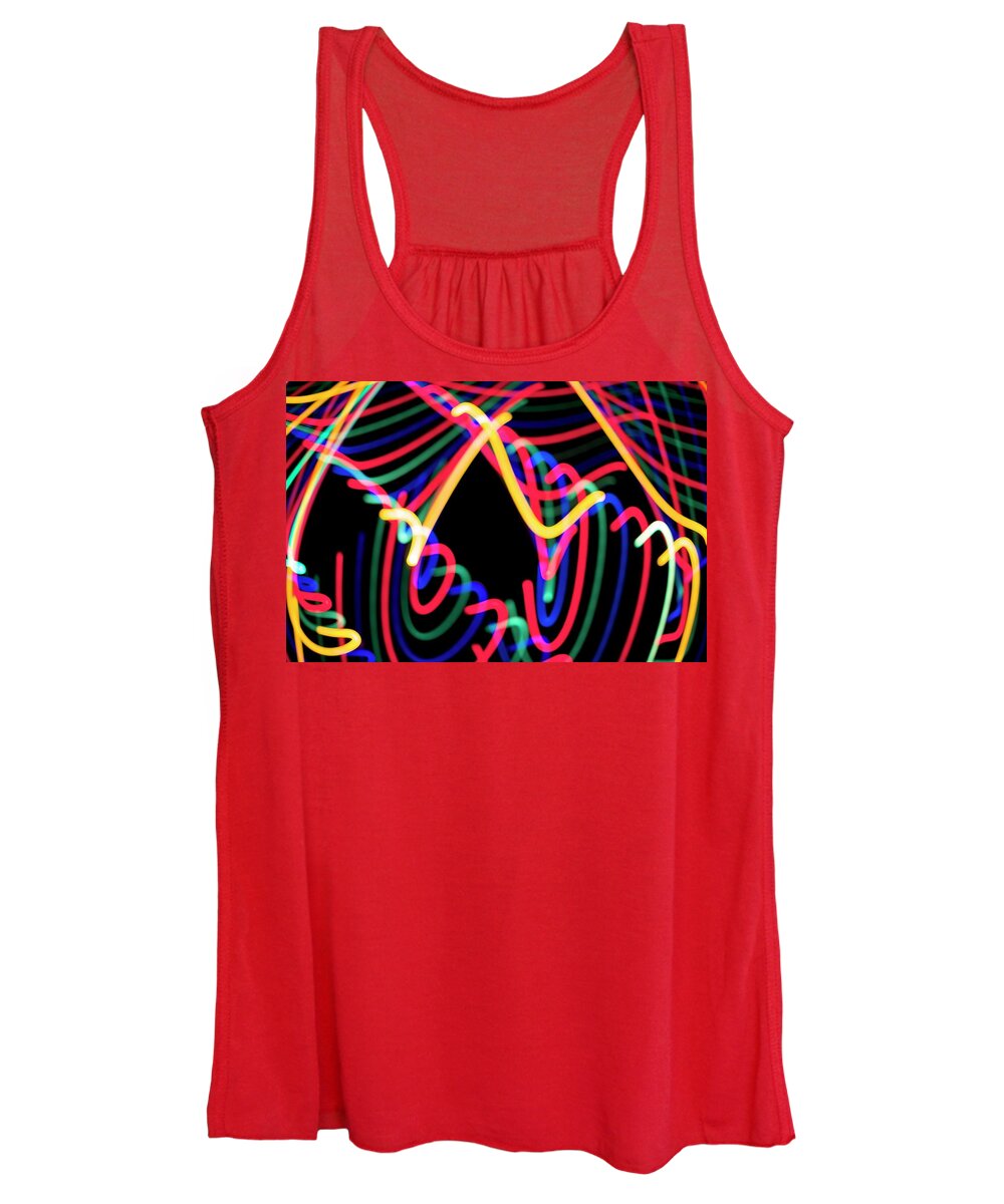 Light Women's Tank Top featuring the photograph Light Painting - The Cave by Sean Hannon