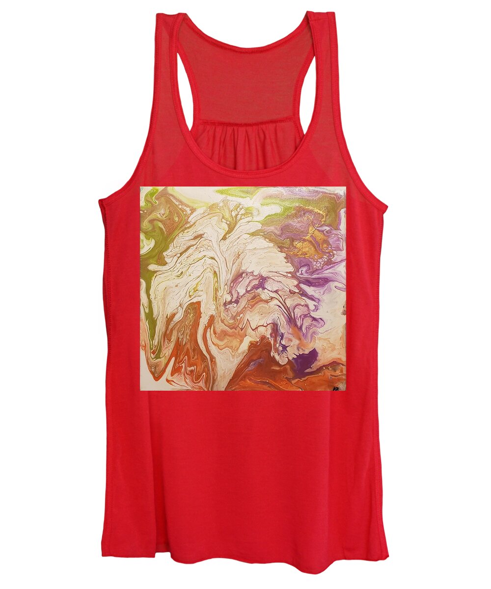 Fine Art Women's Tank Top featuring the painting Lily by Katy Bishop