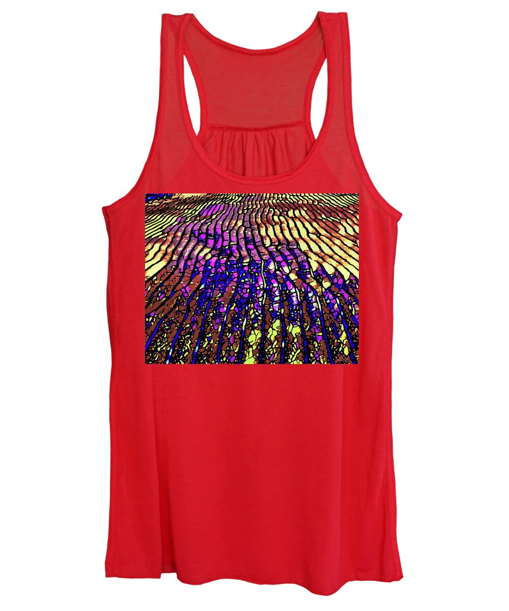 Abstract Women's Tank Top featuring the digital art Majestic Field by Norman Brule